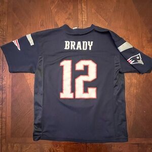 (Lot of 7) NFL Youth L Large football Jersey Brady, Gronk, Newton, Rodgers, Gore